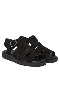 Calvin Klein Jeans Sandały Fisherman Hw Sandal Lth YW0YW01962 Czarny. Kolor: czarny. Materiał: skóra #4