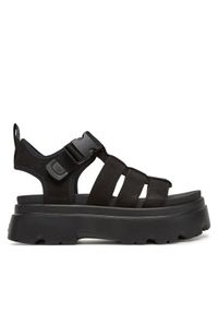 Ugg Sandały W Cora 1152698 Czarny. Kolor: czarny. Materiał: skóra, nubuk