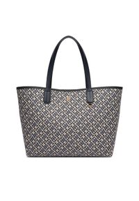 TOMMY HILFIGER - Tommy Hilfiger Torebka Th Icon Tote Jacquard AW0AW18889 Niebieski. Kolor: niebieski #1
