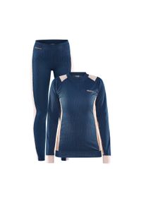 Zestaw dla kobiet Craft Core Dry. Kolor: niebieski. Materiał: dresówka. Sport: outdoor