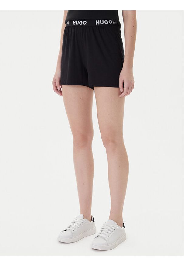 Hugo Szorty piżamowe Unite 50490704 Czarny Relaxed Fit. Kolor: czarny. Materiał: wiskoza