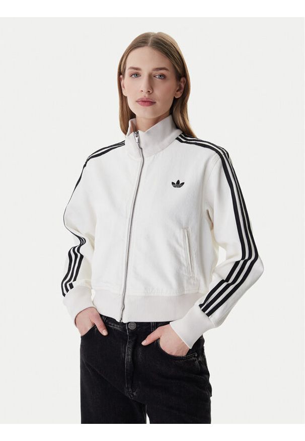 Adidas - adidas Bluza Firebird KD2892 Beżowy Regular Fit. Kolor: beżowy. Materiał: bawełna