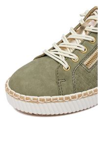 Rieker Sneakersy M2940-52 Zielony. Kolor: zielony. Materiał: materiał #7