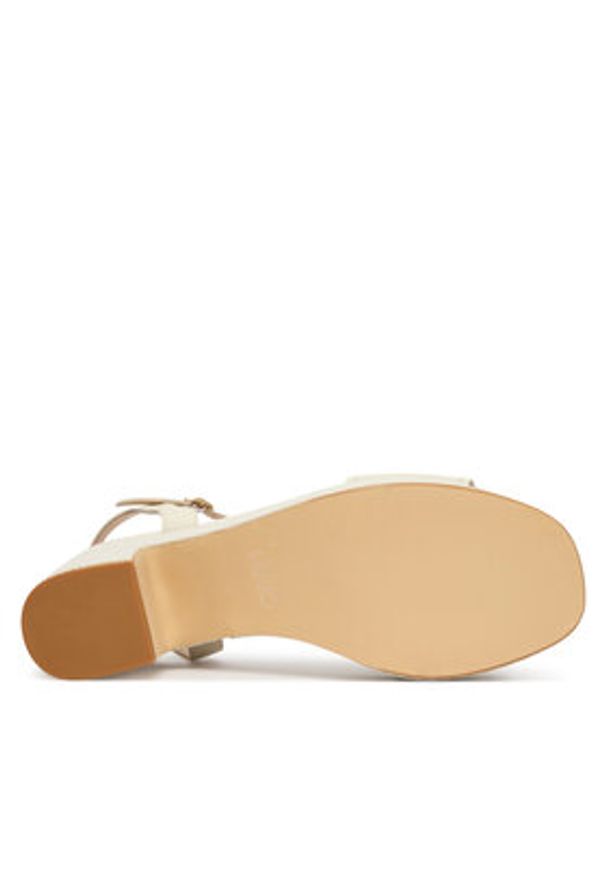 Liu Jo Sandały Harper 04 SA6119 P0102 Écru. Materiał: skóra