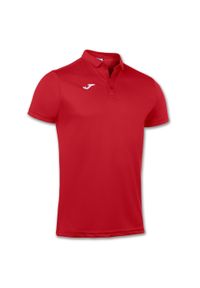 Koszulka polo do tenisa męska Joma Hobby. Typ kołnierza: polo. Kolor: czerwony. Sport: tenis