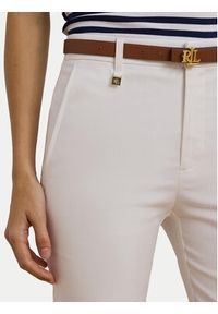 Lauren Ralph Lauren - LAUREN RALPH LAUREN Spodnie materiałowe 200811955005 Biały Skinny Fit. Kolor: biały. Materiał: bawełna #5