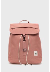 Lefrik plecak damski kolor różowy duży gładki. Kolor: różowy. Materiał: materiał. Wzór: gładki #1