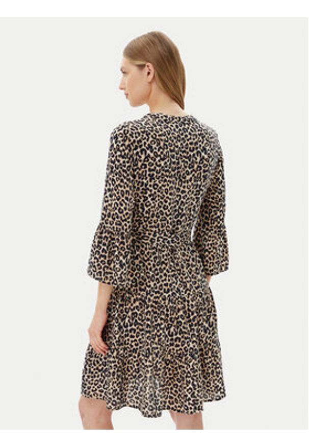 Vero Moda Sukienka codzienna Melba 10329936 Brązowy Loose Fit. Okazja: na co dzień. Kolor: brązowy. Materiał: wiskoza. Typ sukienki: proste. Styl: casual
