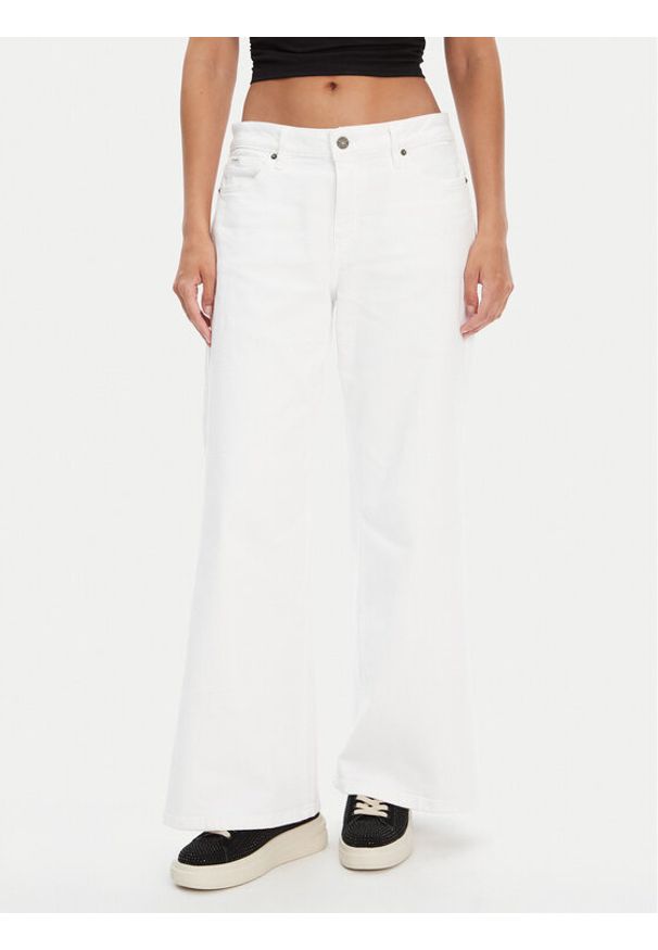 Guess Jeans Jeansy W5YA0O D0131 Biały Regular Fit. Kolor: biały