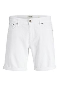 Jack & Jones - Jack&Jones Szorty jeansowe Rick 12274985 Biały Regular Fit. Kolor: biały. Materiał: bawełna #5