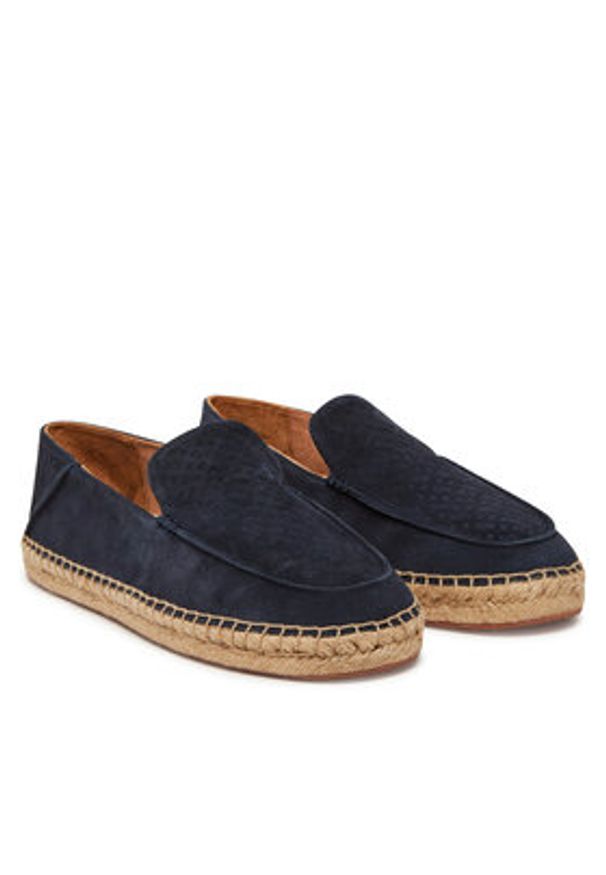 BOSS Espadryle Madeira Slon 50541781 Granatowy. Kolor: niebieski. Materiał: skóra, zamsz