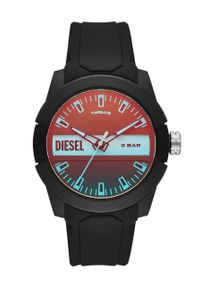 Diesel zegarek męski kolor czarny. Kolor: czarny. Materiał: materiał, tworzywo sztuczne