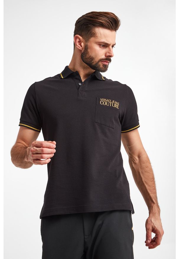 Versace Jeans Couture - POLO VERSACE JEANS COUTURE. Typ kołnierza: polo. Wzór: haft. Styl: klasyczny