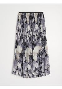 Sinsay - Plisowana spódnica midi ze wzorem - wielobarwny #1