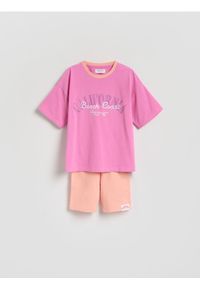 Reserved - Bawełniany komplet z szortami - wielobarwny. Materiał: bawełna #1