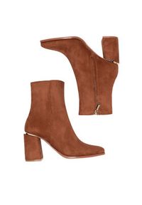 Nine West Botki WFA3000-1 Brązowy. Kolor: brązowy. Materiał: materiał #2