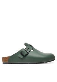 Birkenstock Klapki Boston Pro Le 1026081 Zielony. Kolor: zielony. Materiał: skóra #1