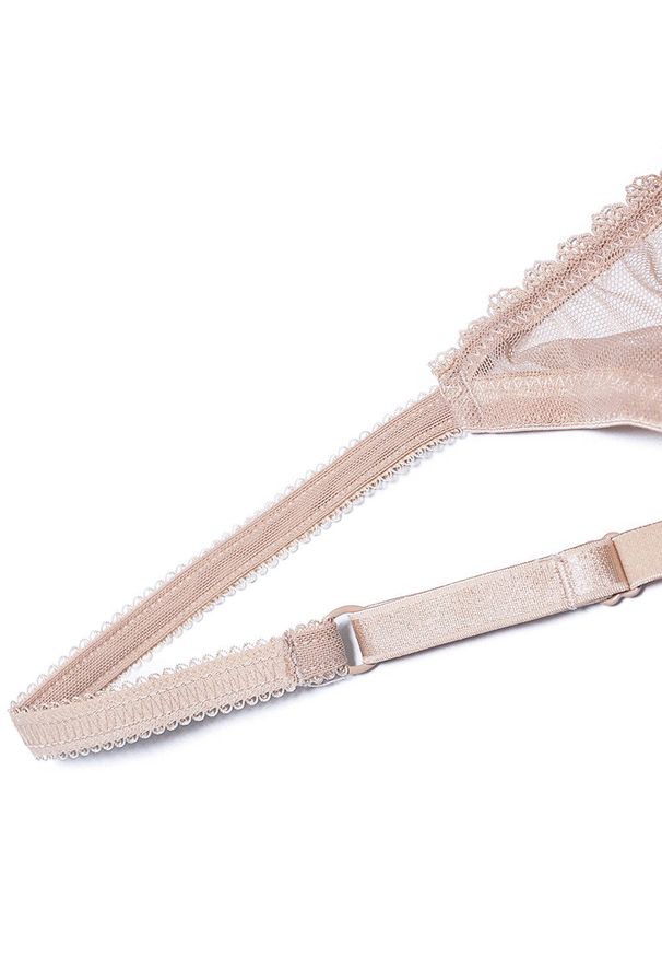 Intica - Biustonosz z siateczki z delikatnymi detalami Gunhilde. Kolor: czerwony. Materiał: materiał