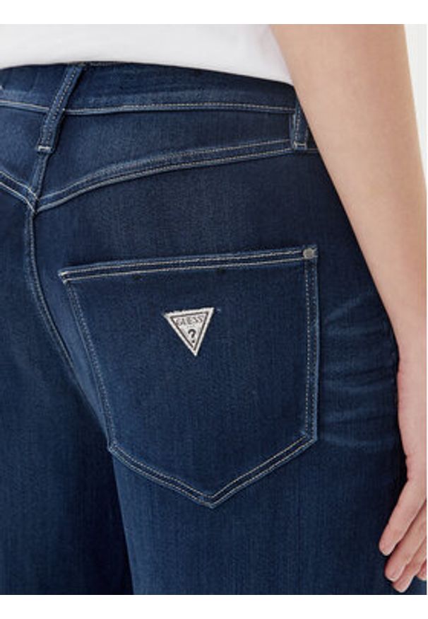 Guess Jeansy W5YA82 D0782 Granatowy Wide Leg. Kolor: niebieski
