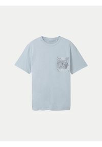 Tom Tailor T-Shirt 1040945 Błękitny Regular Fit. Kolor: niebieski. Materiał: bawełna #5
