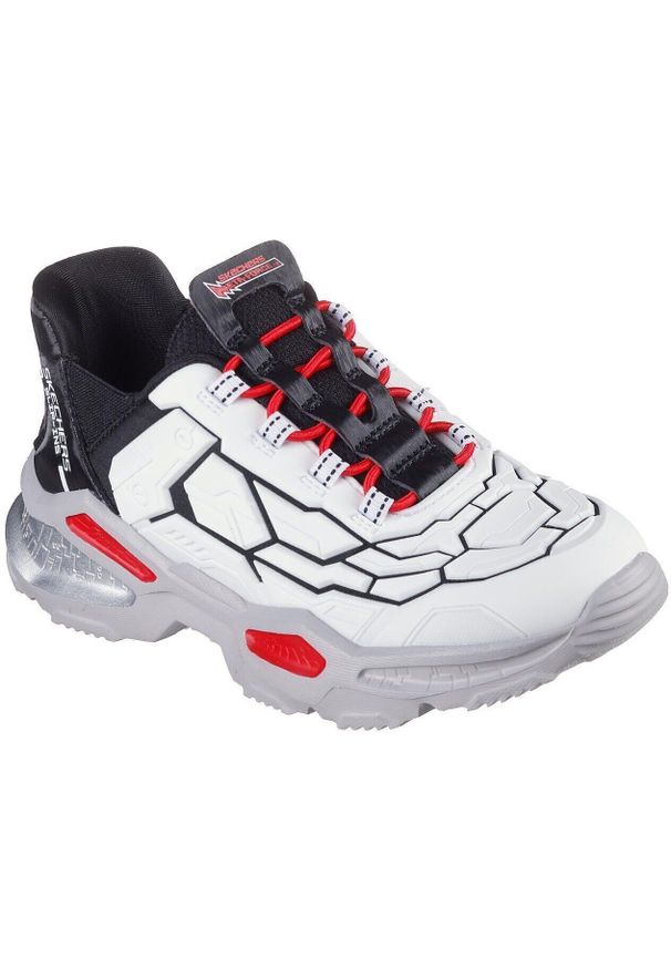 skechers - Adidasy Skechers Skech-bots-orbitron, Dzieci. Kolor: biały. Materiał: materiał, syntetyk