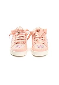 Renee - Różowe Sneakersy Turn To Left. Kolor: różowy. Materiał: satyna, skóra. Wzór: aplikacja #5
