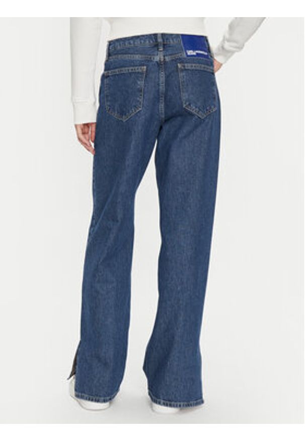 Karl Lagerfeld Jeans Jeansy 246J1118 Granatowy Relaxed Fit. Kolor: niebieski