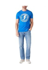 Wrangler - WRANGLER TEXAS MĘSKIE SPODNIE JEANSOWE GLASTON BLUE W121HN13S 112145769