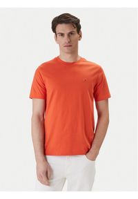 TOMMY HILFIGER - Tommy Hilfiger T-Shirt Ess Seasonal MW0MW39995 Pomarańczowy Regular Fit. Kolor: pomarańczowy. Materiał: bawełna #1