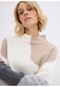 bonprix - Sweter. Typ kołnierza: kołnierzyk stójkowy. Kolor: szary #3