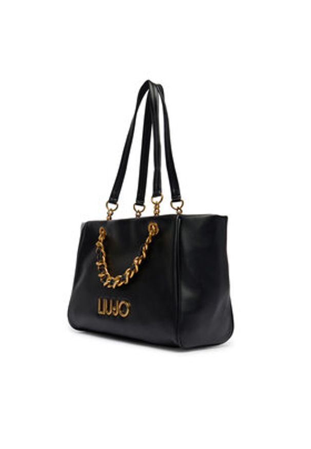 Liu Jo Torebka AA6117 E0958 Czarny. Kolor: czarny. Materiał: skórzane