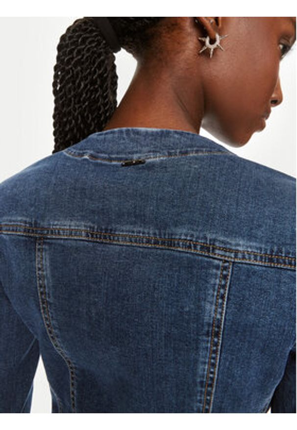 Liu Jo Kurtka jeansowa UF4094 D4448 Granatowy Regular Fit. Kolor: niebieski. Materiał: bawełna, jeans