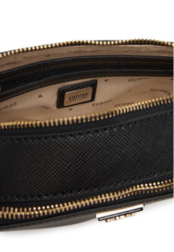 Guess Torebka Noelle II HWZG96 72140 Czarny. Kolor: czarny. Materiał: skórzane