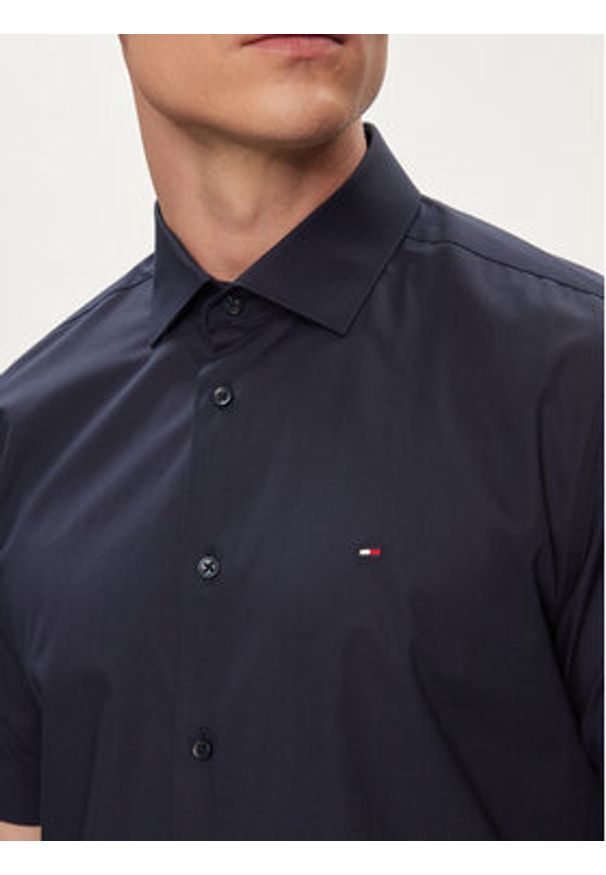 TOMMY HILFIGER - Tommy Hilfiger Koszula Core MW0MW34626 Granatowy Regular Fit. Kolor: niebieski. Materiał: bawełna