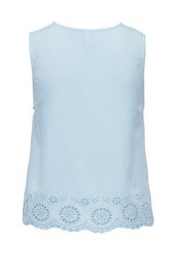 only - ONLY Bluzka 15296317 Niebieski Regular Fit. Kolor: niebieski. Materiał: wiskoza #4