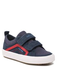 Sneakersy Geox J Alonisso B. A J252CA 02210 C0735 M Navy/Red. Kolor: niebieski. Materiał: zamsz, skóra