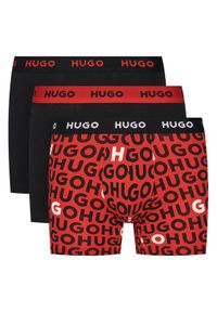 Hugo - HUGO Komplet 3 par bokserek 50532559 Czarny. Kolor: czarny. Materiał: bawełna