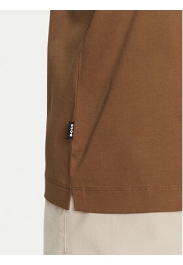 BOSS Polo C-Parris 01 50520297 Brązowy Regular Fit. Typ kołnierza: polo. Kolor: brązowy. Materiał: bawełna