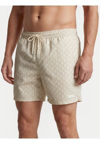 Calvin Klein Swimwear Szorty kąpielowe LV00N61027 Écru. Kolor: kremowy. Materiał: syntetyk #1
