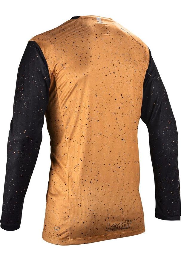 LEATT - Bluza rowerowa męska Leatt Jersey MTB Enduro 4.0. Kolor: brązowy. Materiał: jersey