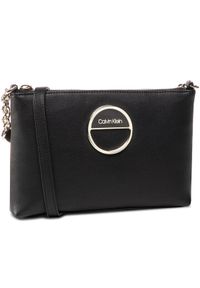 Calvin Klein Torebka Hoop Ew Crossbody K60K606313 Czarny. Kolor: czarny. Materiał: skórzane #1