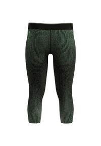Spodnie Odlo BL BOTTOM 3/4 PERFORMANCE WARM BLACKCOMB. Kolor: zielony. Sezon: lato. Sport: turystyka piesza #2