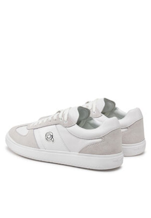 Karl Lagerfeld - KARL LAGERFELD Sneakersy Atlas KL51831 Biały. Kolor: biały. Materiał: skóra