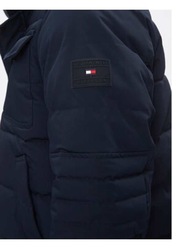 TOMMY HILFIGER - Tommy Hilfiger Kurtka zimowa Rockie MW0MW32790 Granatowy Regular Fit. Kolor: niebieski. Materiał: syntetyk. Sezon: zima