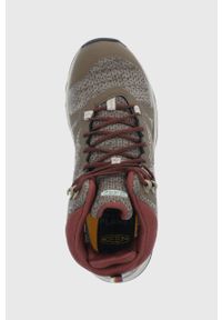keen - Keen Buty Terradora II Mid WP damskie kolor brązowy. Nosek buta: okrągły. Zapięcie: sznurówki. Kolor: brązowy. Materiał: guma #2