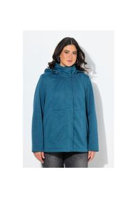 ULLA POPKEN - Damskie Kurtka softshell HYPRAR wodoodporna kaptur. Kolekcja: plus size. Kolor: niebieski. Materiał: poliester, materiał. Sport: turystyka piesza #1