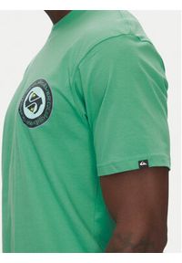 Quiksilver T-Shirt Circle Back Ss EQYZT08054 Zielony Regular Fit. Kolor: zielony. Materiał: bawełna #3