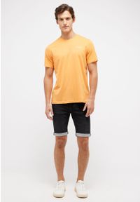 Mustang - MUSTANG AUSTIN MĘSKI T-SHIRT KOSZULKA LOGO TANGERINE 1014950 7036 #8