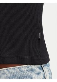 Guess Jeans Bluzka W6YP03 K3647 Czarny Slim Fit. Kolor: czarny. Materiał: bawełna #3