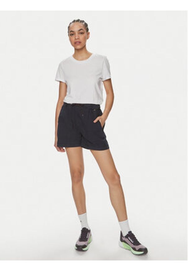 Napapijri Szorty materiałowe Aberdeen NP0A4I51 Granatowy Loose Fit. Kolor: niebieski. Materiał: bawełna